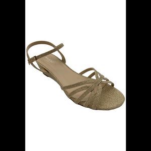 Paradox London Women's Winslow Strappy Wedged Sandal Champagne - Medium